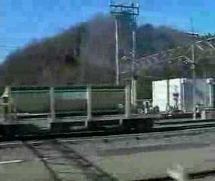 西武秩父線　横瀬駅到着時の車窓