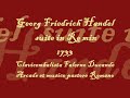 Handel suite in re min 1733