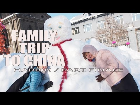 Harbin - Shangri-La ice bar and Ice and Snow World Harbin and Machu Restaurant.