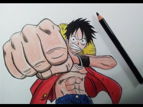 how to draw monkey d'luffy