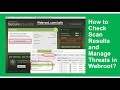 How to Check Scan Results and Manage Threats in Webroot?