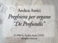 andrea amici: preghiera per organo de profundis