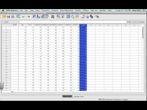 how to create z scores in spss