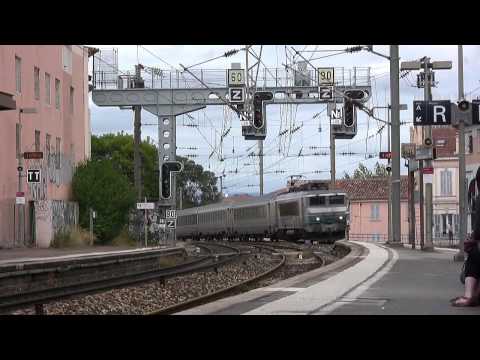 sncf - S.N.C.F electric locomotives, multiple unIts and TGV's seen along the Esterel coast in southern France and at Menton and Monaco. The video was filmed in Sept...