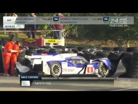 Accident De La Toyota Anthony Davidson 24 heures Le Mans 2012