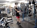 60 pound 1 arm dumbell clean and jerk