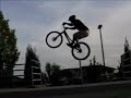 jeff is biking.