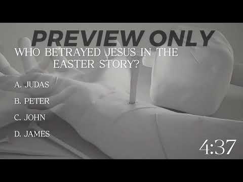 Video Downloads, Easter, Holy Week Trivia: Easter Countdown Video