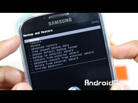 how to perform nandroid backup