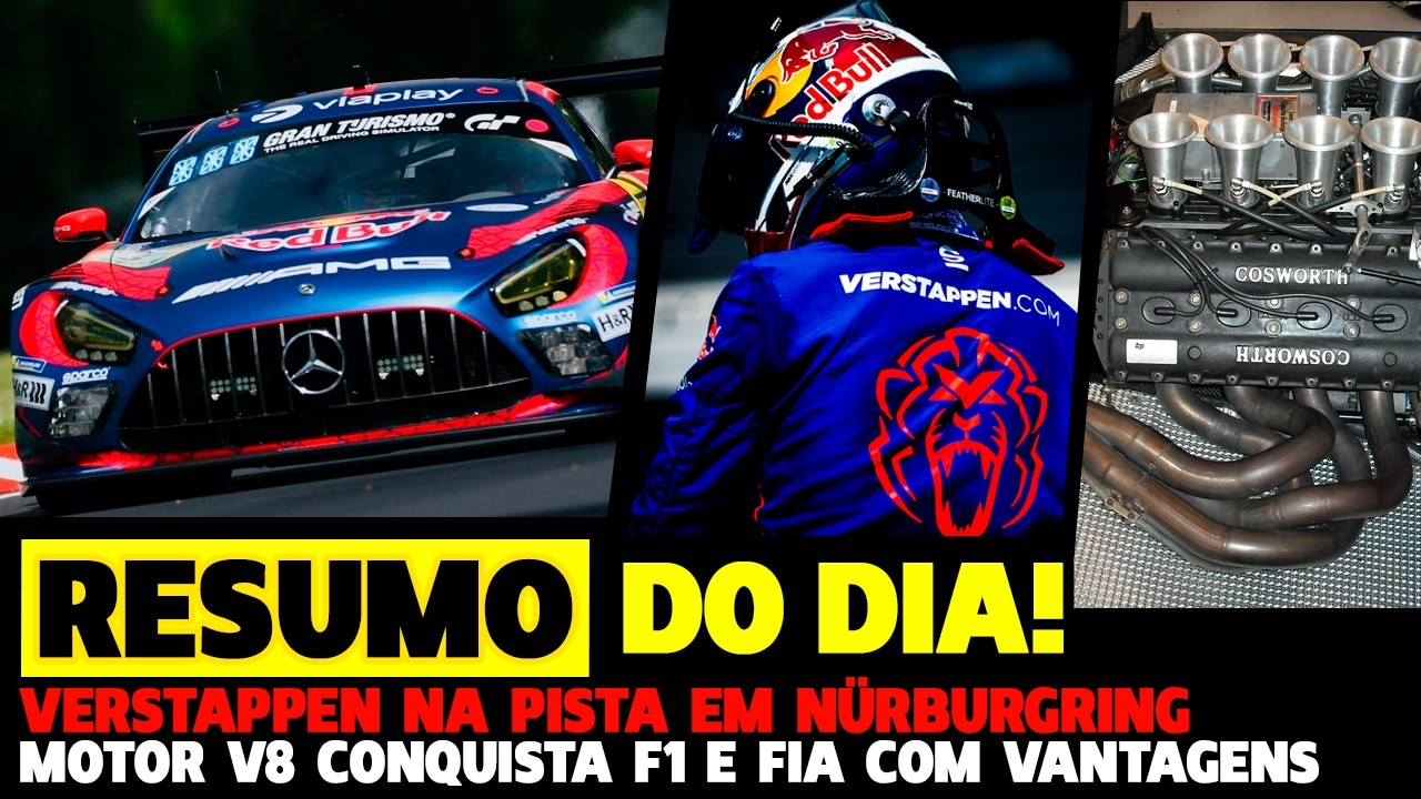 V8 CONQUISTA BASTIDORES DA F1, VERSTAPPEN ASSOMBRA EM NURBURGRING E ALPINE CONTRATA | FÓRMULA 1