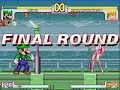 the characters, which are very easy to use take on their second survival. i survived 6 rounds. i was defeated by poshpsylocke's sailor moon. starring: mini mario by n64mario84 luigi by warner nes kung fu man by no mercy video zero by ddarkbeing && ariel co. opponents: 1.sailor mars 2.bowser 3.sailor venus k 4.snes sailor venus 5.predator warrior 6.sailor venus k (again!) 7.sailor moon stage: megaman x arena music: war 2 from worms 3d