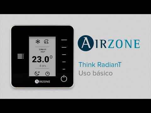 Termostato inteligente Airzone Think RadianT365: Uso básico
