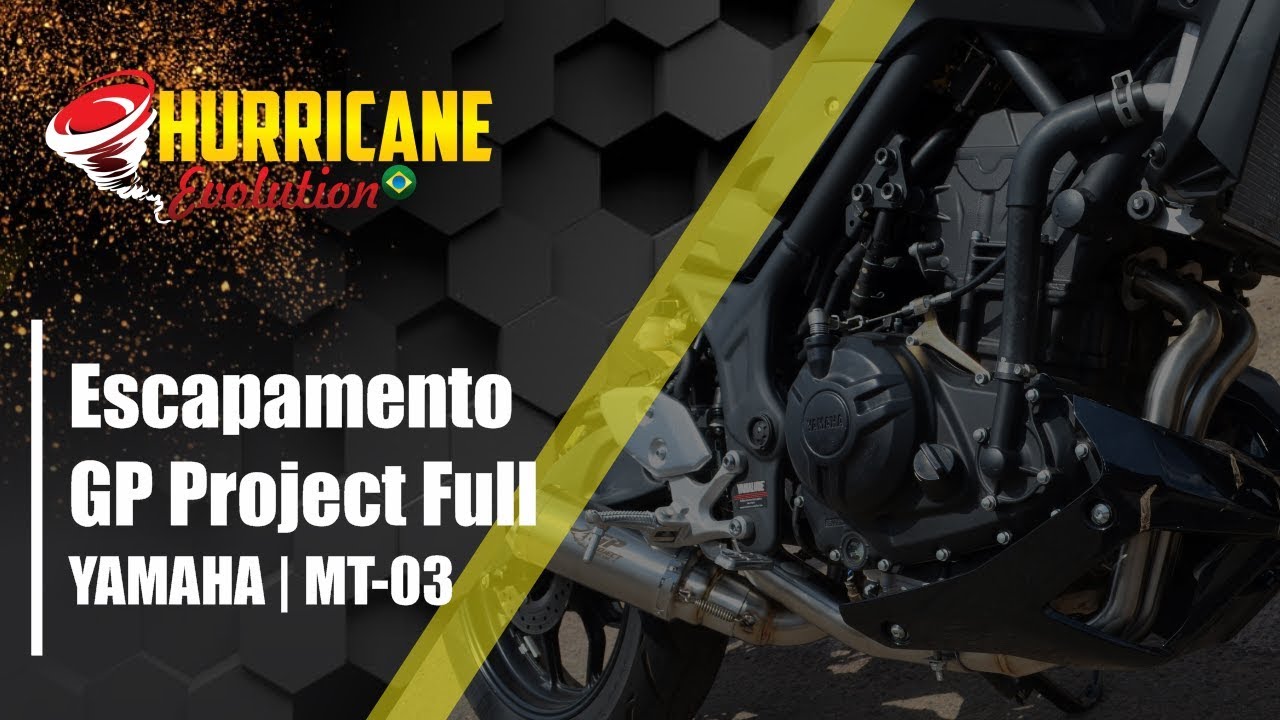 Capa do vídeo  Escapamento GP Project Full Yamaha MT 03 2016 a 2022