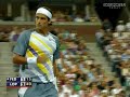 Lopez breaks Federer's serve with some amazing tennis