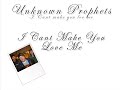 teledysk, klip, Unknown Prophets,- I Can't Make You