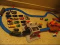 thomas dennin and emily all on same track with wash set and quarry loader. also cars and bridge.