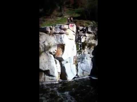 100 foot cliff jump