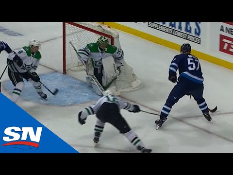 Tyler Myers Uses His Reach To Beat Ben Bishop With Wraparound