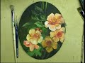 Gary Garrett Painting Demo - Wild Flowers and Bee 8x10 oval
