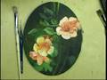 Pintando flores.