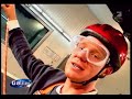 PRO7 Galileo self experiment - Klas Bömecke in wind tunnel PRO7 Galileo self experiment - Klas Bömecke in wind tunnel