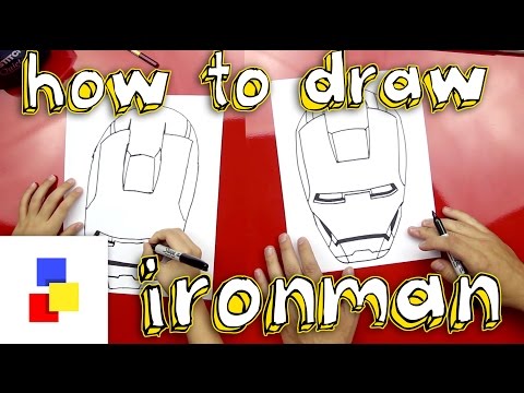 how to draw iron man face
