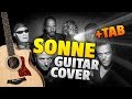 Rammstein - Sonne (Fingerstyle Guitar Cover With Karaoke Lyrics, New Free Tabs)