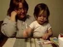 Clipping coupons with Rebecca