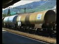 Rail action in Sierre, Switzerland