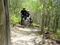 Mountain bike riding on Long Island, wipe out-