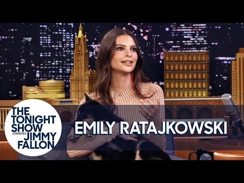 Emily Ratajkowski Debuts the Cutest Puppy Alive on The Tonight Show