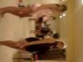 Two Beautiful Girls Wearing Sexy Outfits And Garter Belt Dancing Together