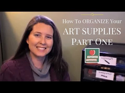 How To Organize Your  Art Supplies - Part 1