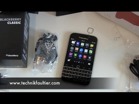 BlackBerry Classic einrichten und erster Eindruck