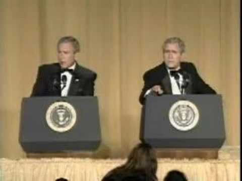 George Bush And Steve Bridges @ WHCA Dinner