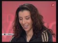isabelle sur le plateau de stade 2 apr�s sa blessure (rupture du tendon d'achille) survenue lors des championnats d'europe de clermont-ferrand.
(capture par bounty, merci!)
bilan des europes et intervention de ses co�quipi�res!
(capture par bounty, merci!)