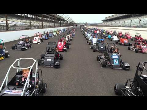 Battle at the Brickyard, 178 quarter midgets take a lap around Indianapolis Motor Speedway!