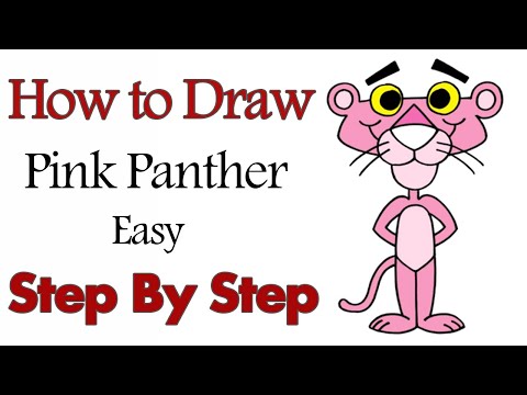 video-linktoworks-How To Draw Pink Panther | Step by Step Drawing | Mady ...