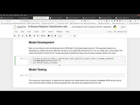K Nearest Neighbor Classification with Python VIDEO | educational ...