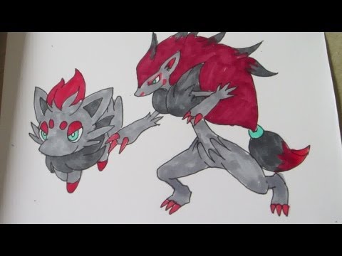 how to draw zorua