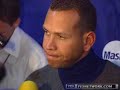 New York Yankees Alex Rodriguez postgame interview 4/20/07 New York Yankees Alex Rodriguez postgame interview 4/20/07