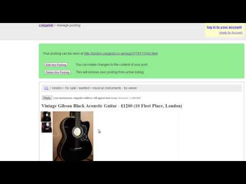 how to delete craigslist post