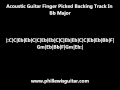 Acoustic Backing Track in Bb Major