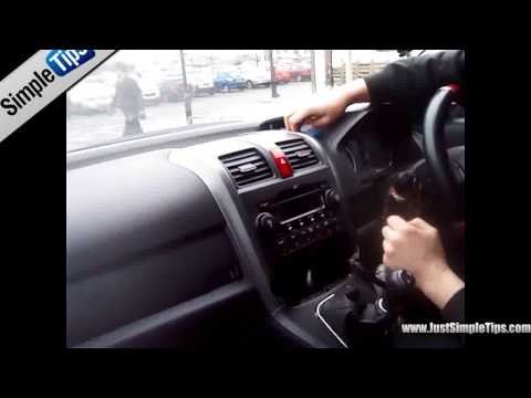 how to remove cd player from honda cr-v