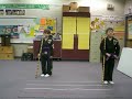 Sam  Jon Talent Show tryouts USSD Karate Bow Staff