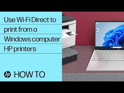 How to Connect HP Officejet 8022e to WIFI - Direct 