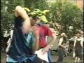 captain somerville and bob engage in some unique dancing with various people.
