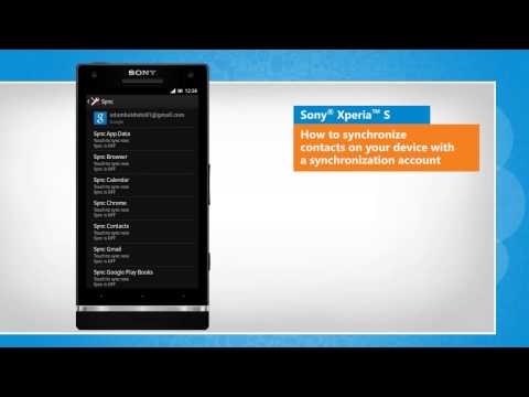 how to sync facebook contacts with xperia s