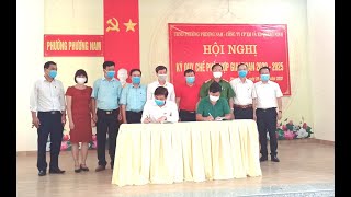 Phường Phương Nam - Công ty Cổ Phần Xi măng & Xây Dựng Quảng Ninh: Ký quy chế phối hợp đảm bảo môi trường, an ninh trật tự, an sinh xã hội