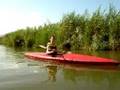 canoando sul Lago di Fondi